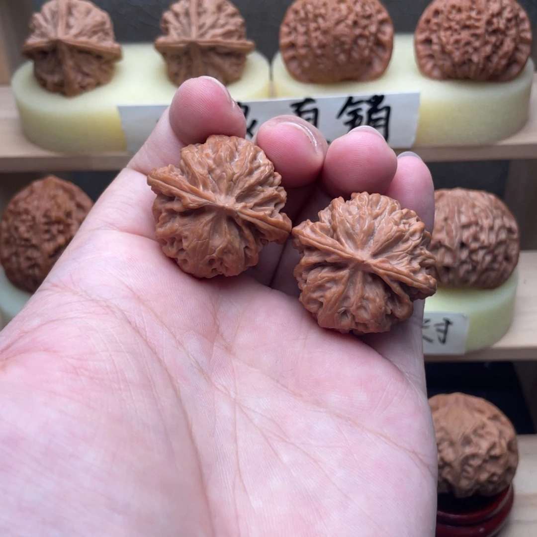 吊坠文玩核桃全品苹果圆34.8放漏