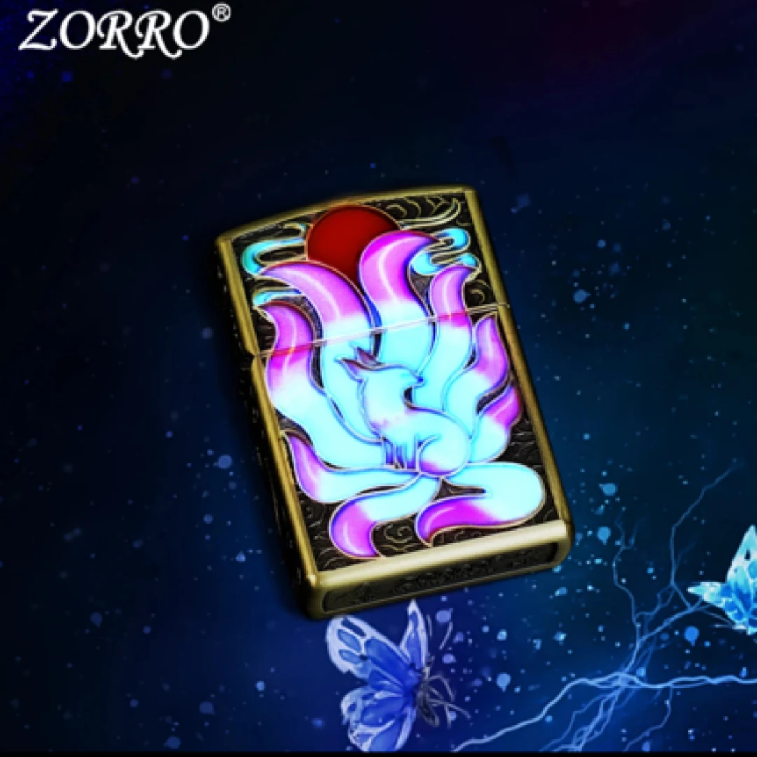 夜光九尾狐 粉色打火机（需自行配油）