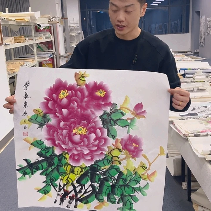 国画纯手绘字画宣纸