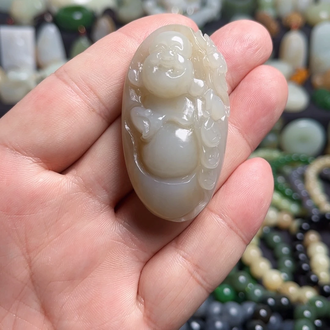 和田玉（青白玉）未镶嵌吊坠(不含链)