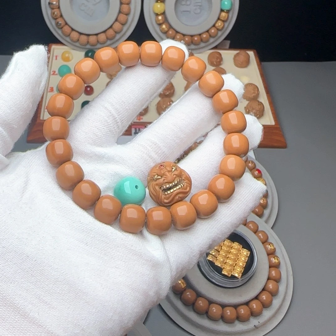 猴头核桃手串三**玩全品老型猴头手串