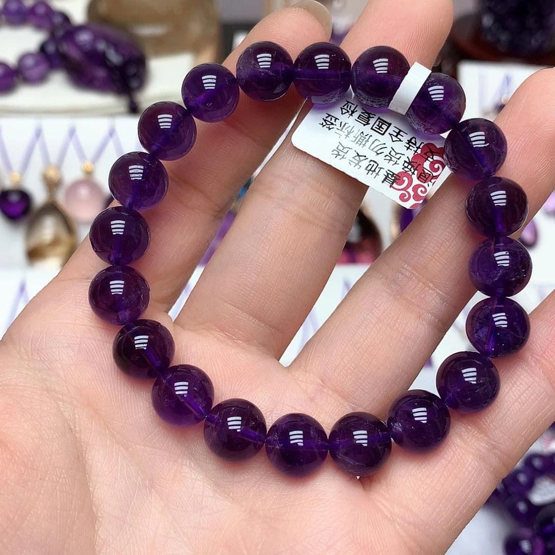 乌拉圭手串10m m未镶嵌紫晶