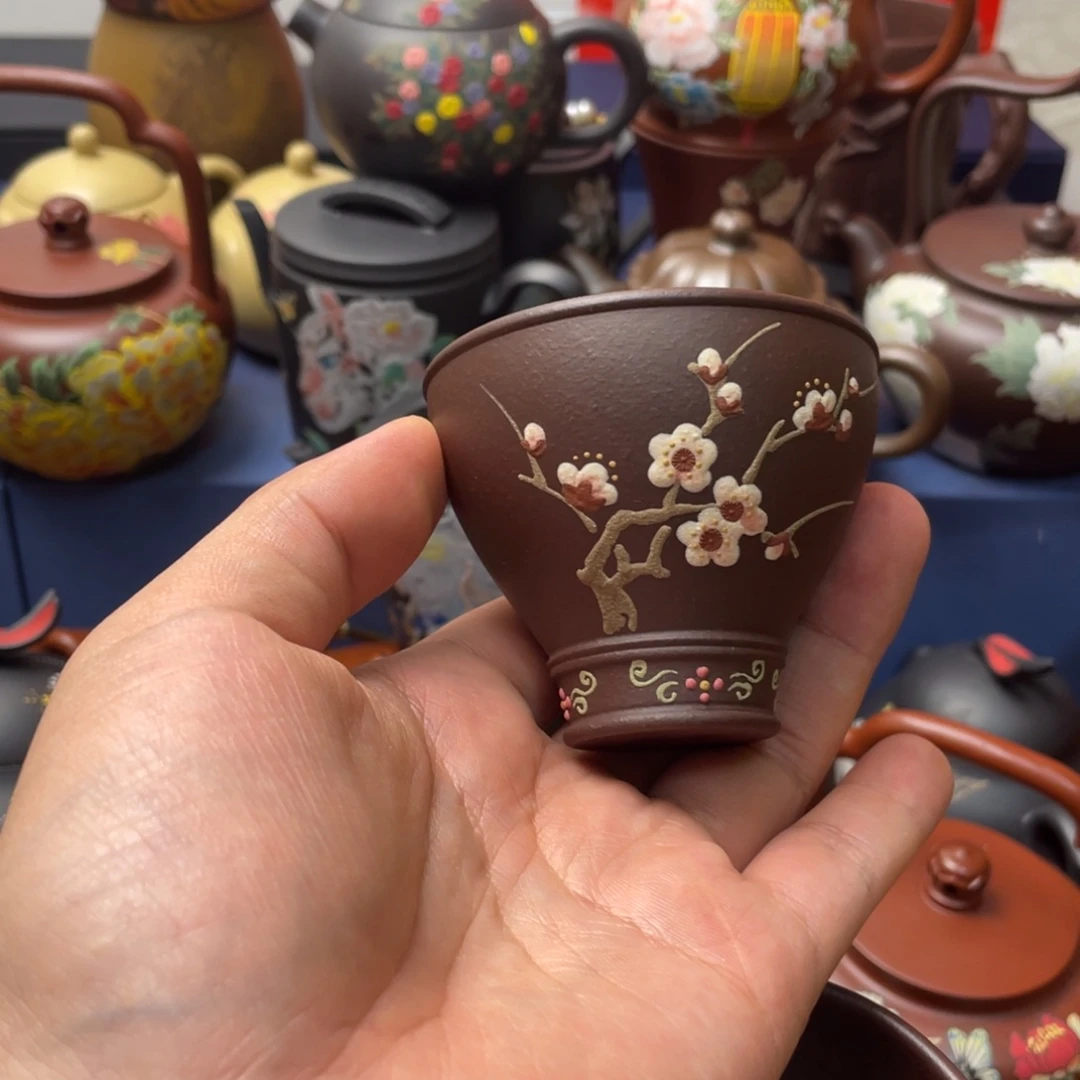 茶杯紫泥紫砂主人杯100cc