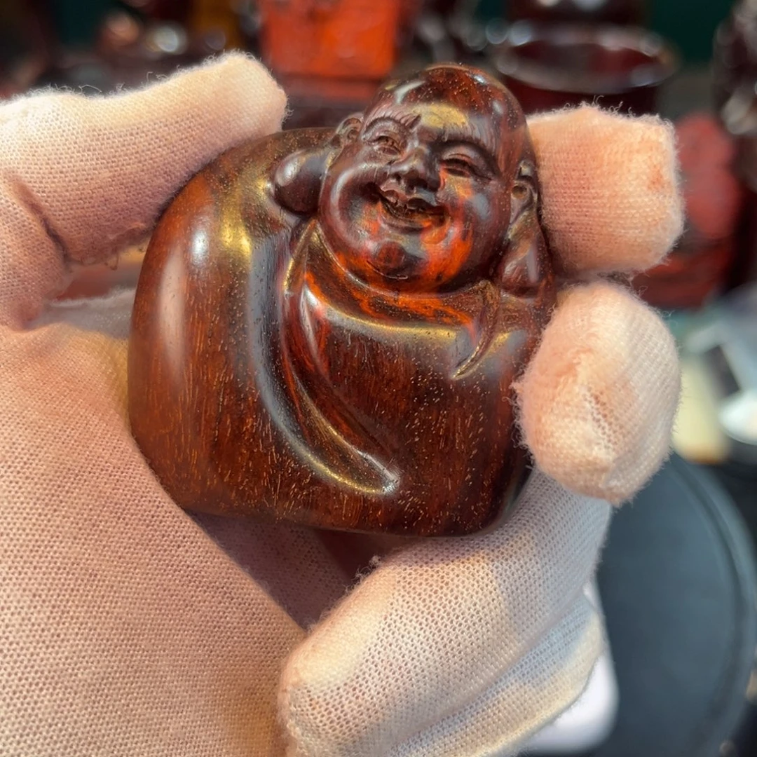 M***a印度小叶紫檀手把件