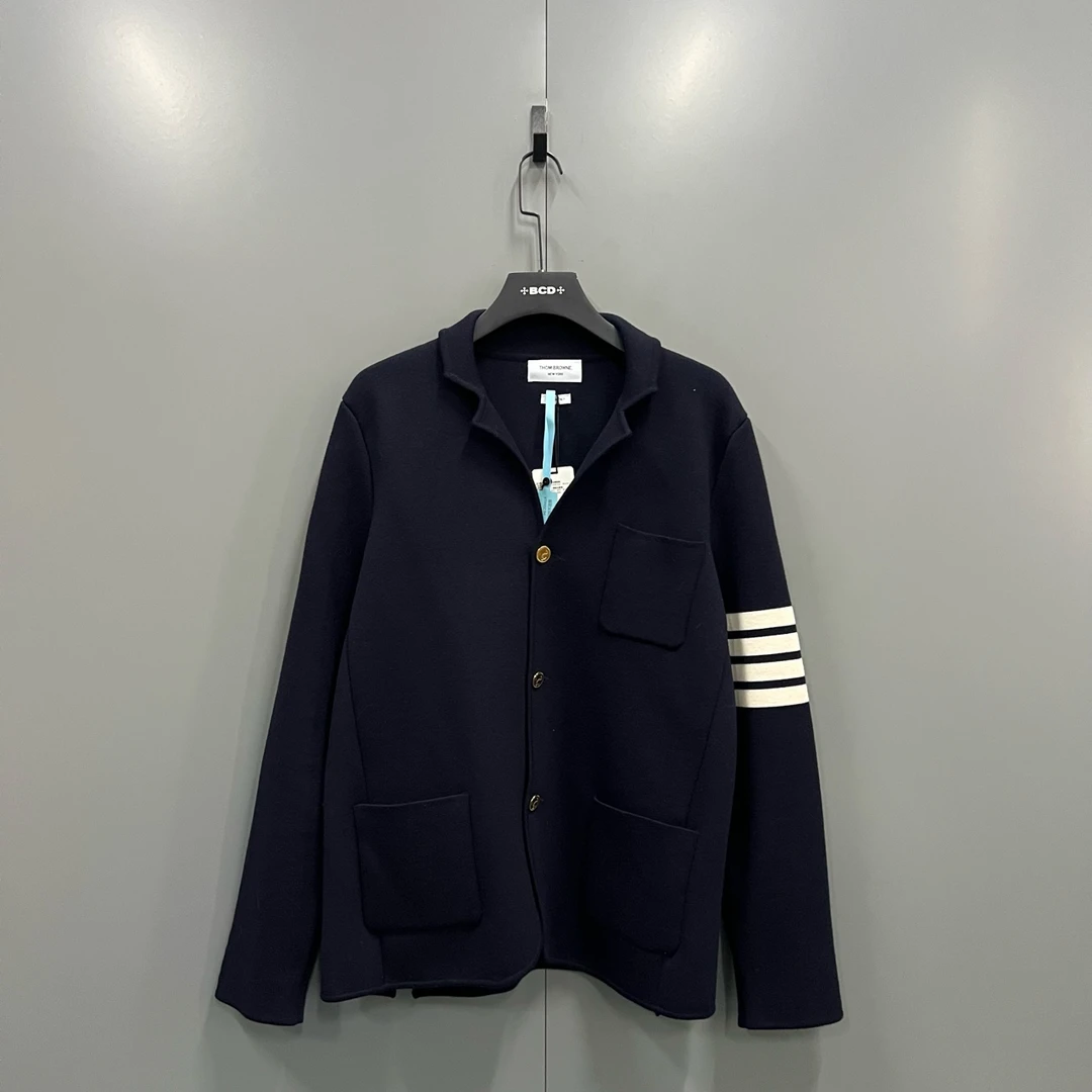95新 THOMBROWNE c216 经典条纹夹克 5码/ fg206614