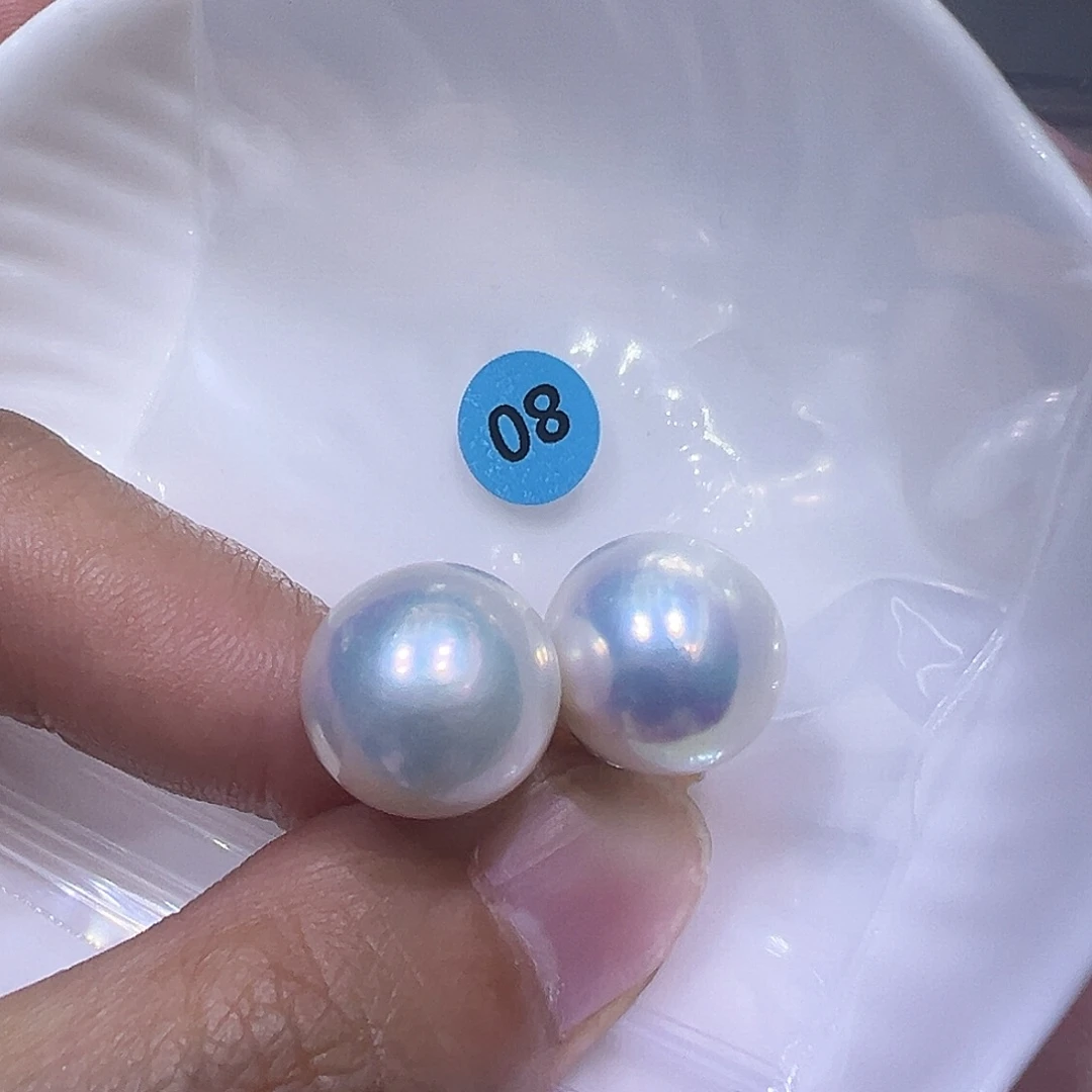 银S925镶嵌淡水珍珠耳饰