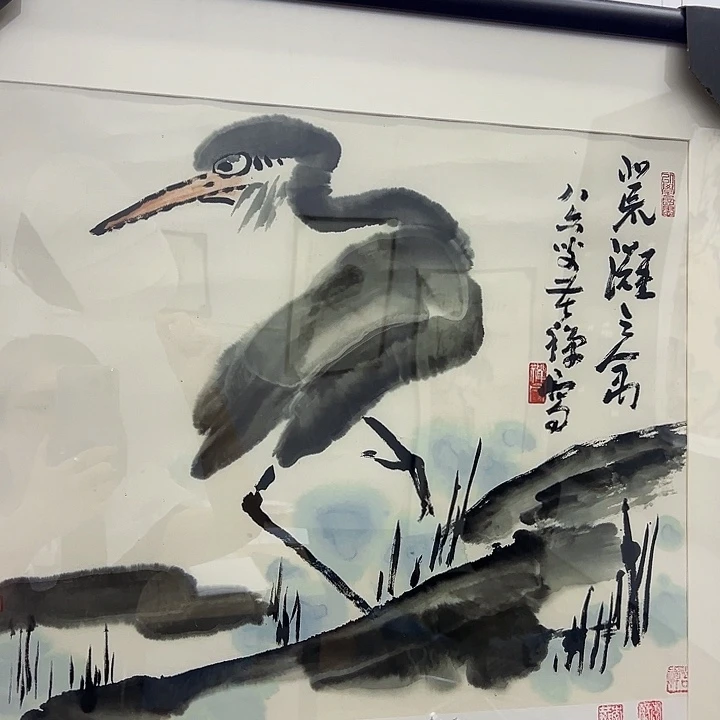 版画李苦禅作品版画一幅