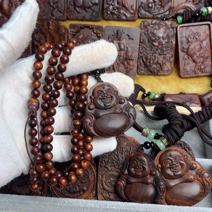 黄花梨/降香黄檀吊坠江*满黄花梨黄花梨