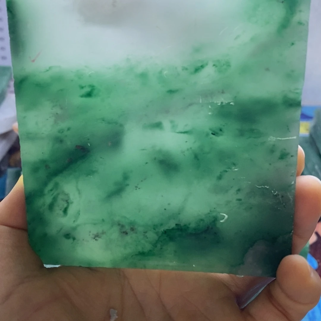 亓***定制石英质玉（非洲翠）天然非州翠手镯