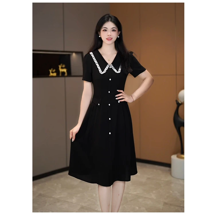 【咔尔丽丝】新品 夏季高端大码显瘦 6636 气质时尚百搭女装连衣裙