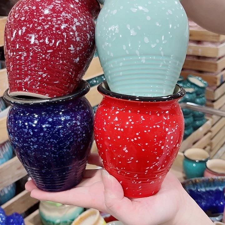 有孔.凑单10元陶瓷花盆发货！