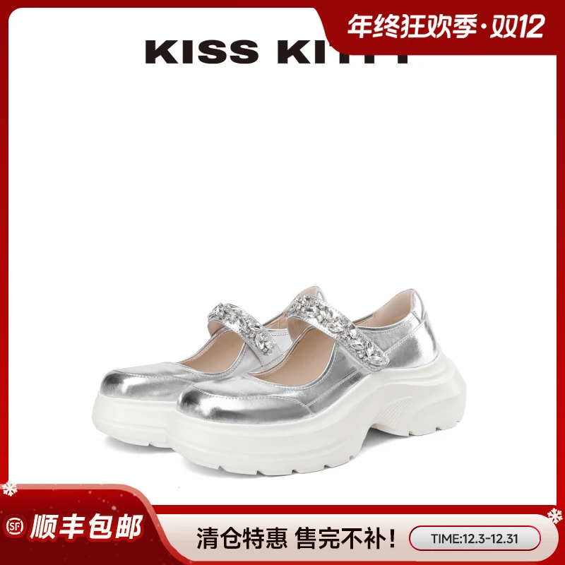 KISSKITTY【清仓特价】芭蕾玛丽珍鞋25年秋季款女单鞋甜美通勤时装