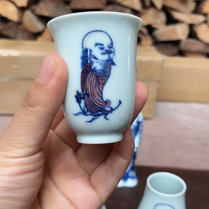 主人杯柴窑纯手绘