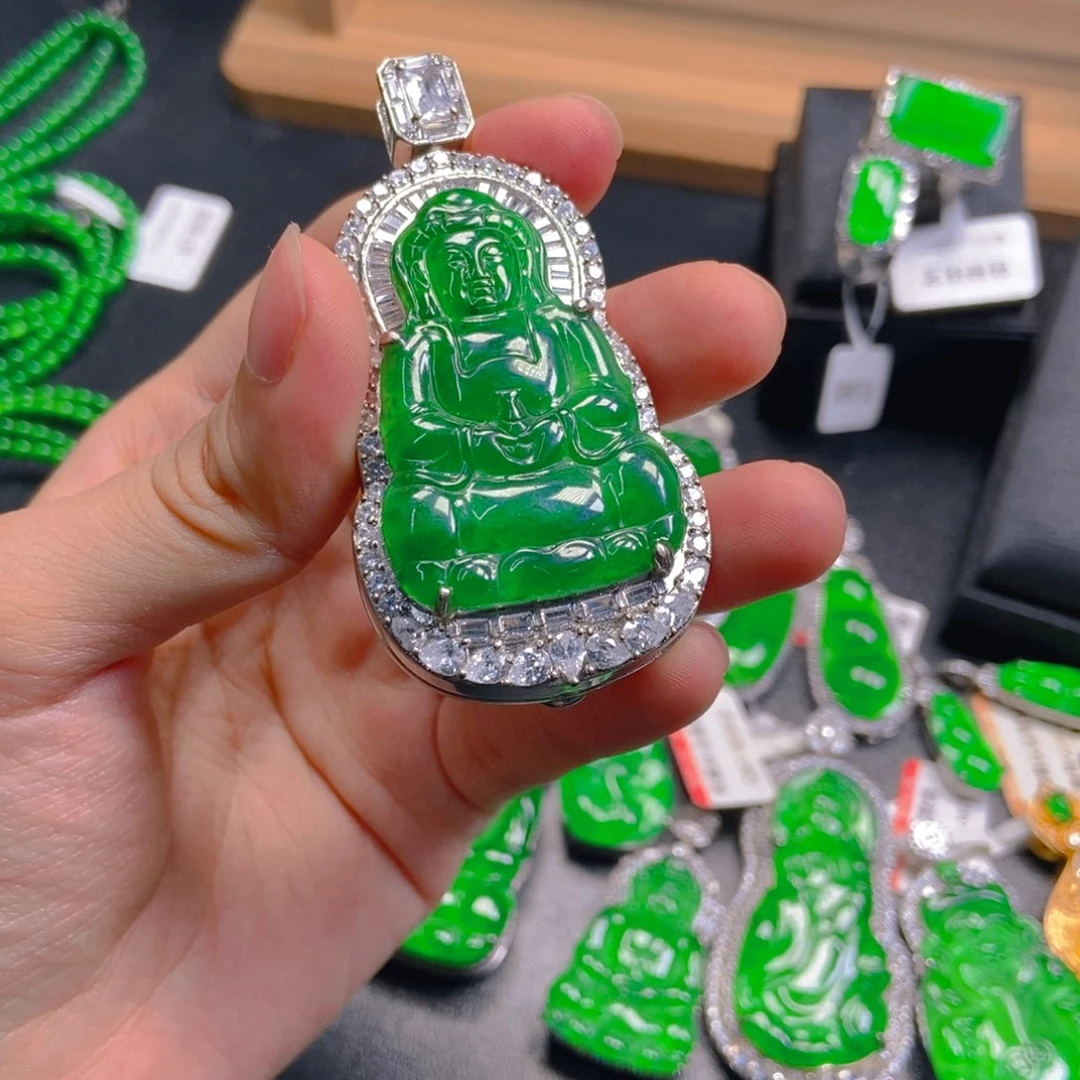 翡翠未镶嵌吊坠(不含链)