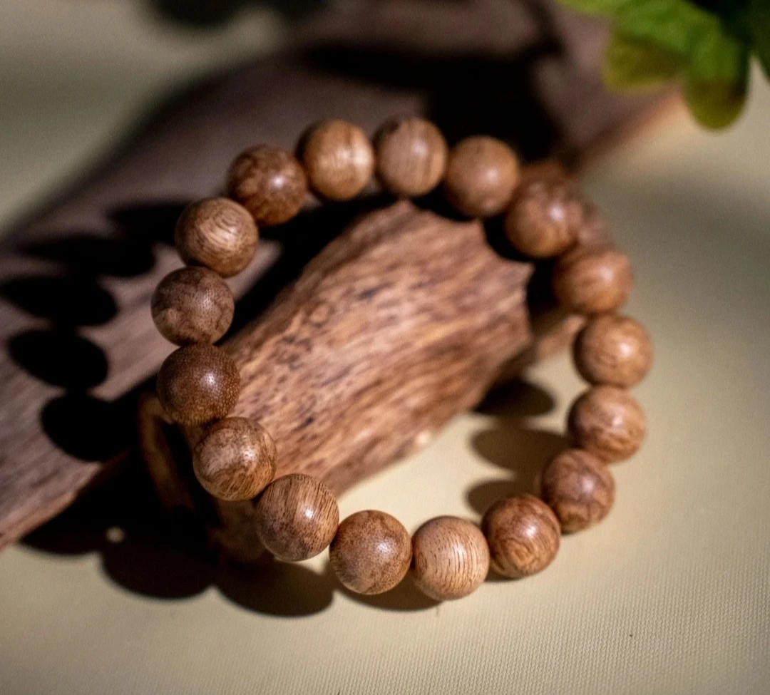 泰山老桃木10m圆珠手串  1223