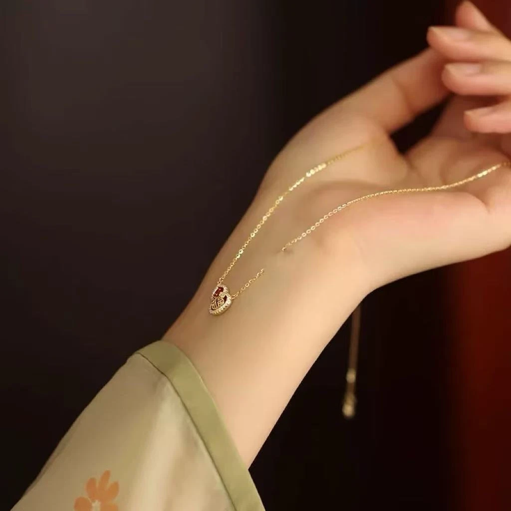 铜合金项链 121葫芦仿钻项链