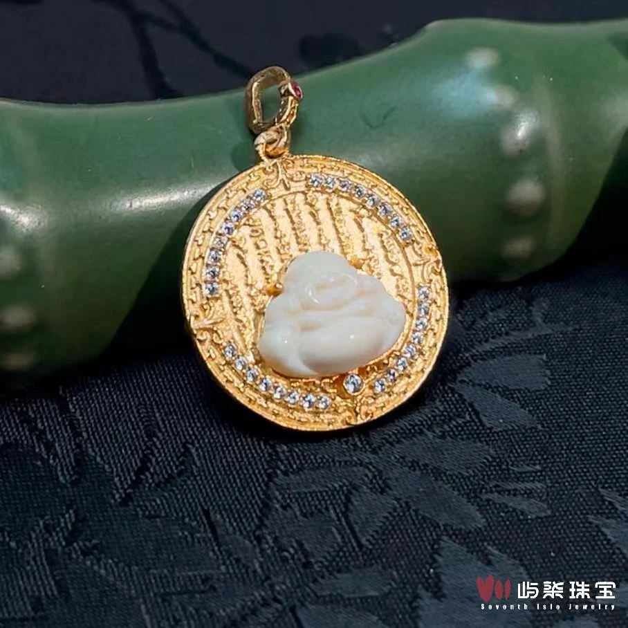 【要努力】C1239 猛犸佛五条牌吊坠