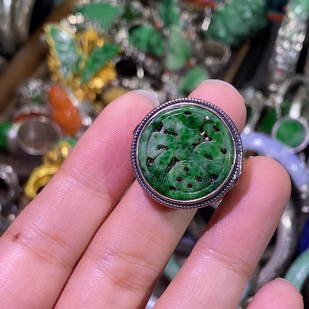 银珐琅戒指炸炸炸炸炸