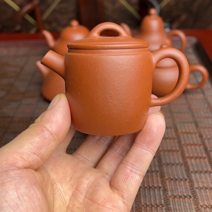 茶壶紫砂黄龙山朱泥、手磨料
