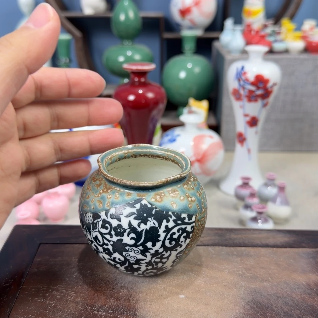 陶瓷手工小花器摆件