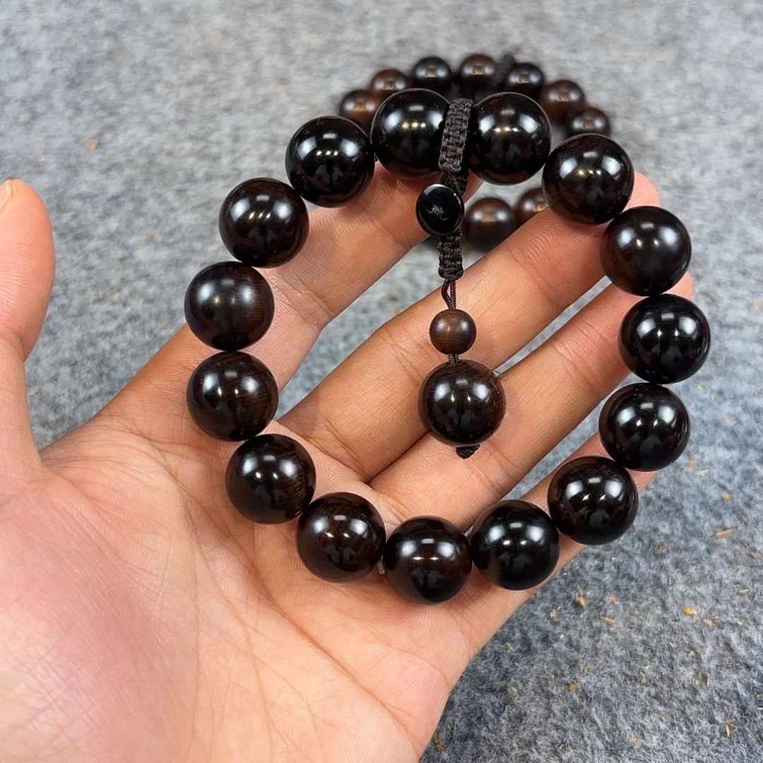 崖柏崖柏绿色手串五灵脂1.5收藏品