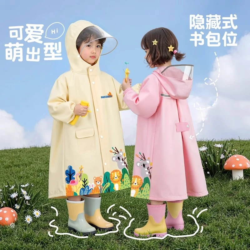 儿童雨衣3-6岁幼儿园宝宝上学专用全身防水小学生防暴雨男女童