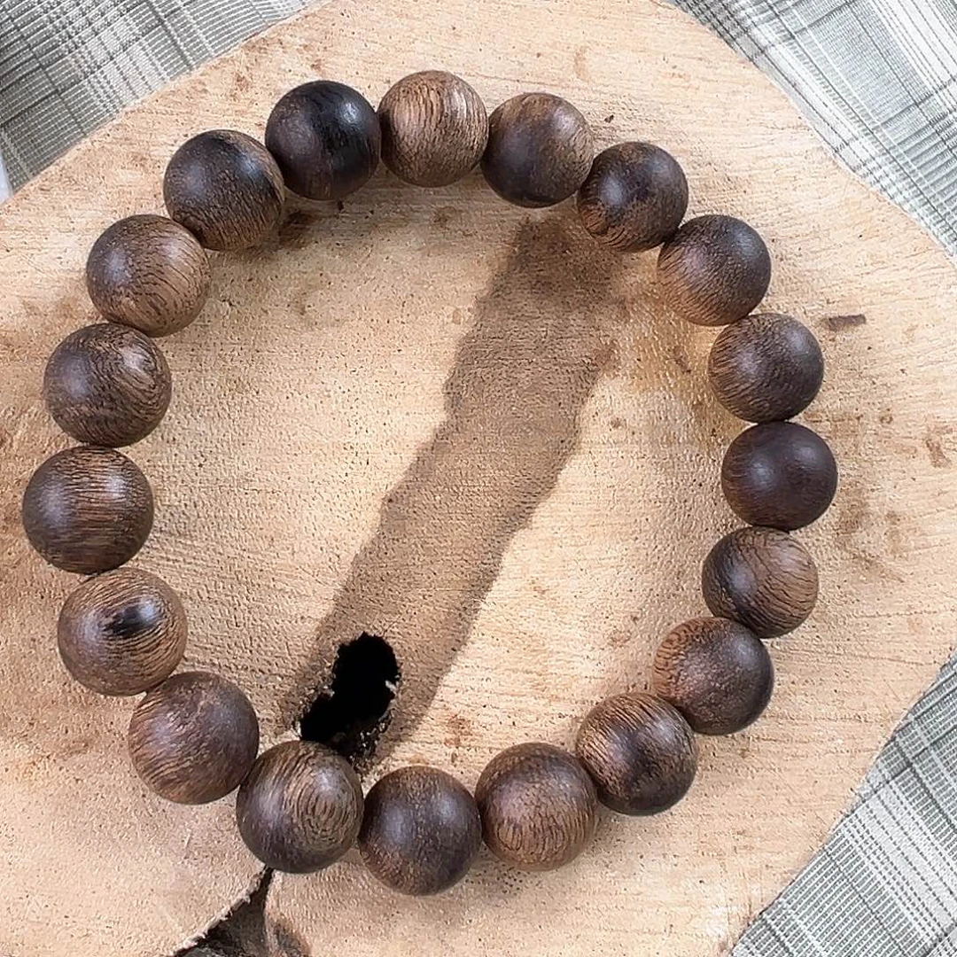 沉香手串越楠惠安系QNGy−10 野料沉水圆珠单圈 随行 多样性发一