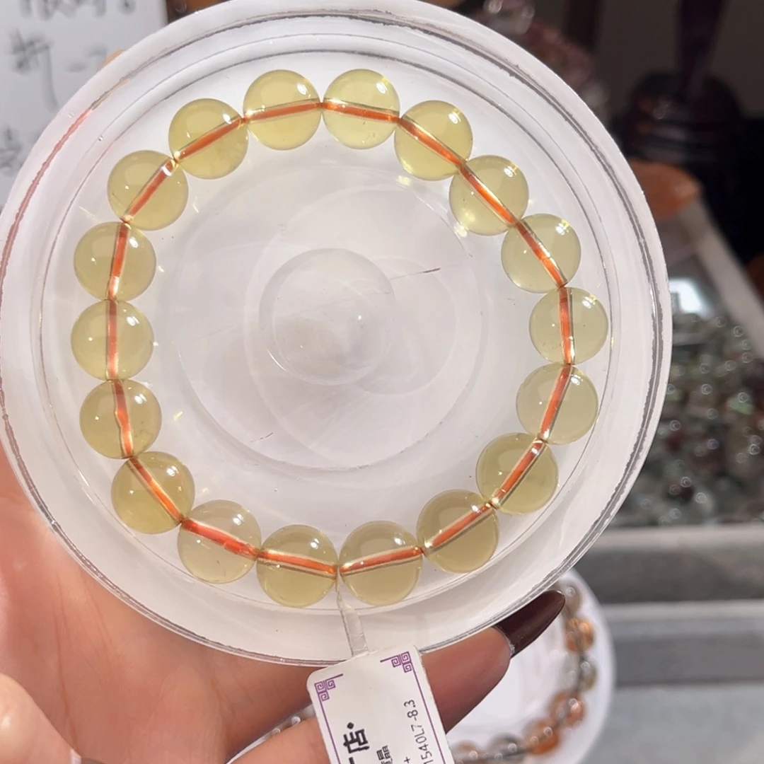 靓***仔未镶嵌水晶手链巴西黄晶11