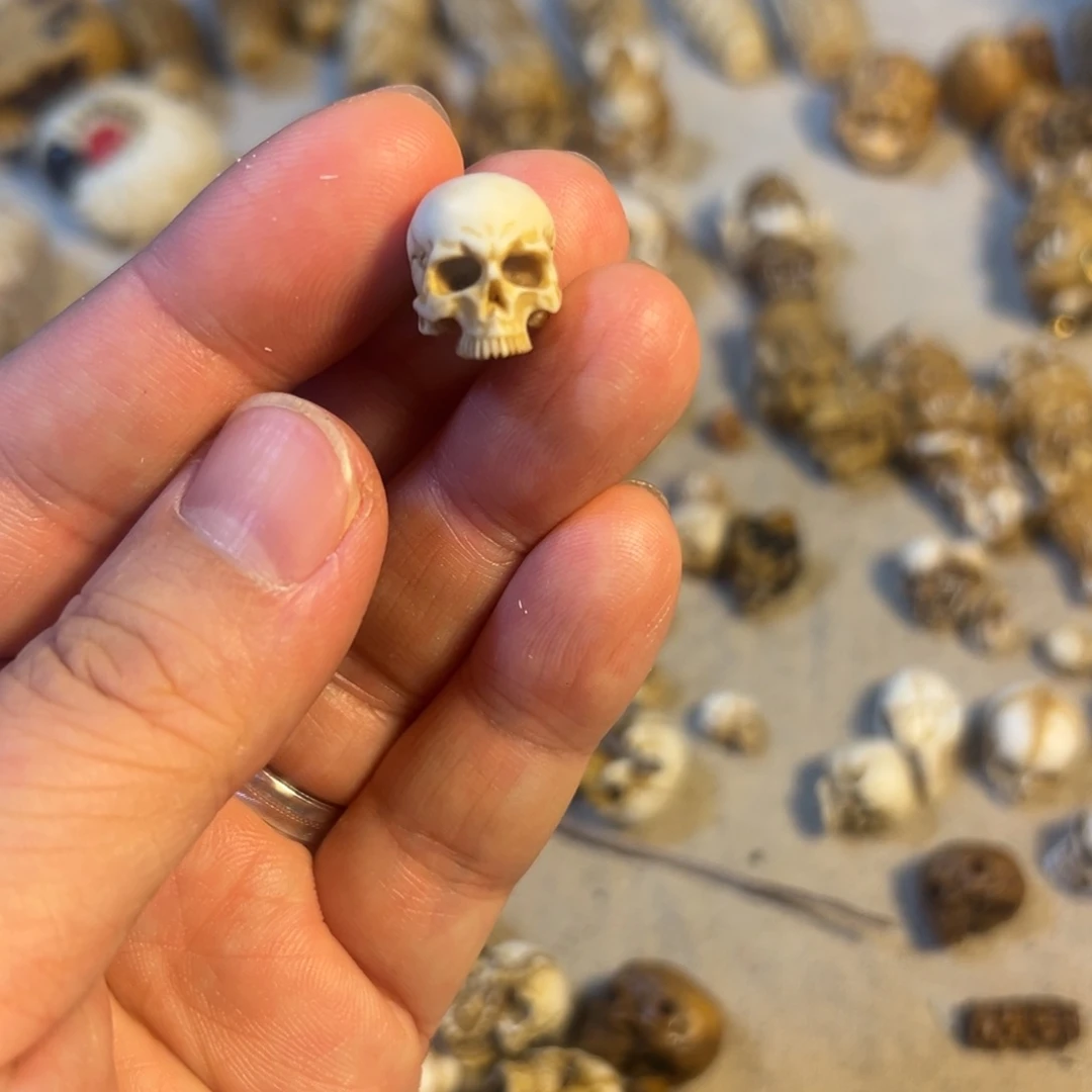 鹿骨手串/手链12写实半额骷髅三通