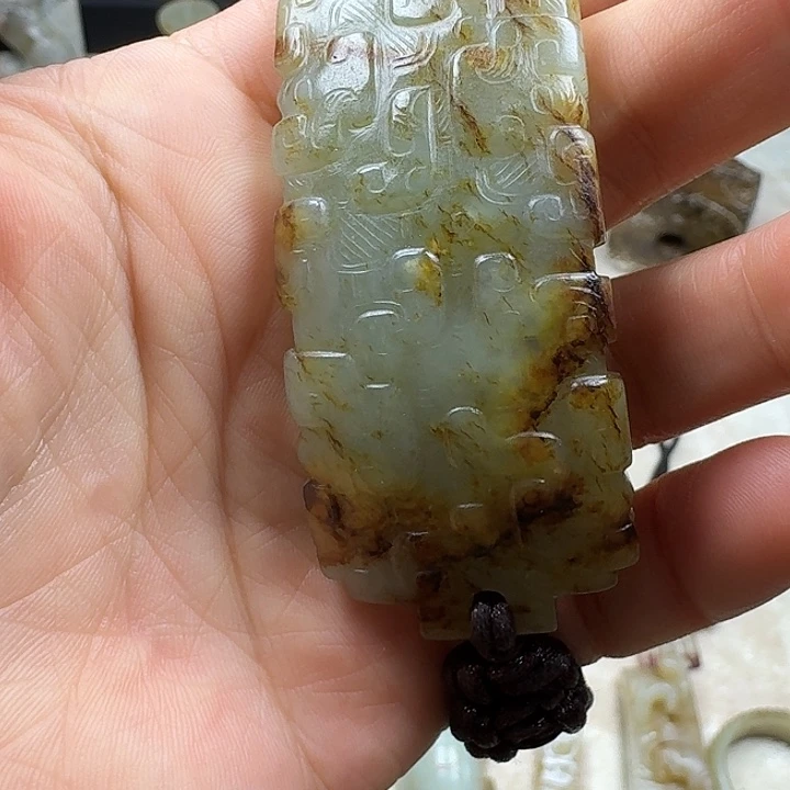 和田玉未镶嵌摆件追**美
