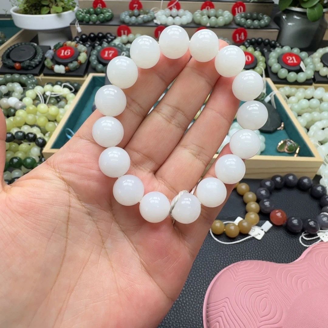 和田玉未镶嵌手链13