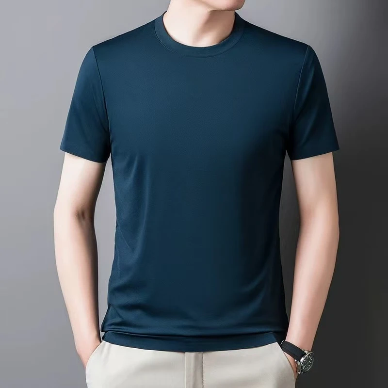 男士圆领纯色短袖
