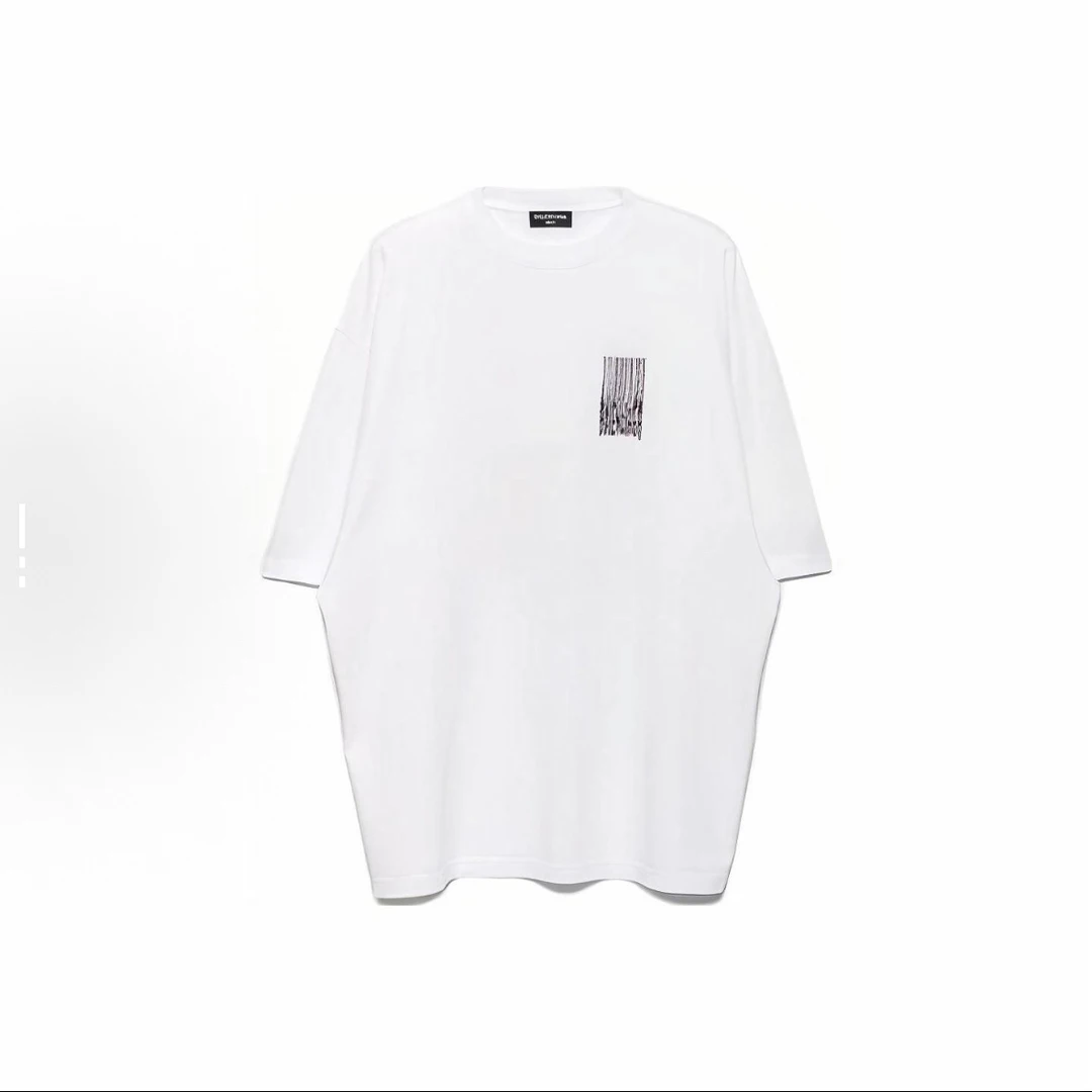 99新 Balenciaga/巴黎世家 白色瀑布短袖/XS码
