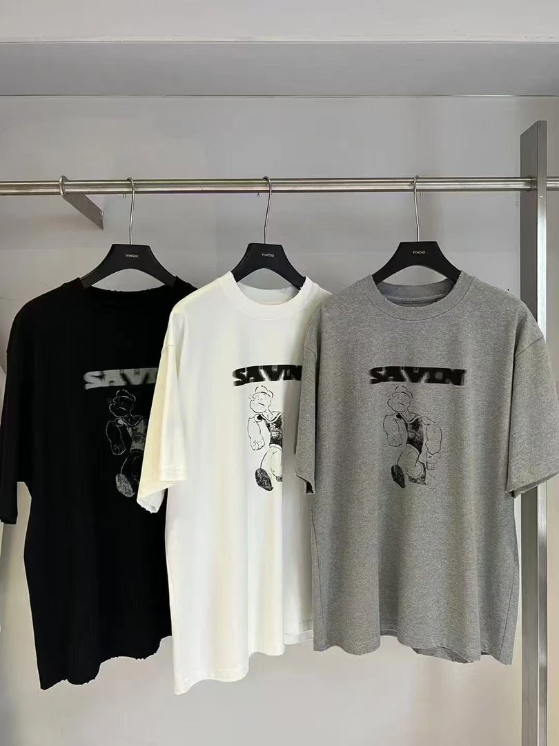 【JW】“大力水手”男士韩系百搭减龄圆领印花短袖T恤