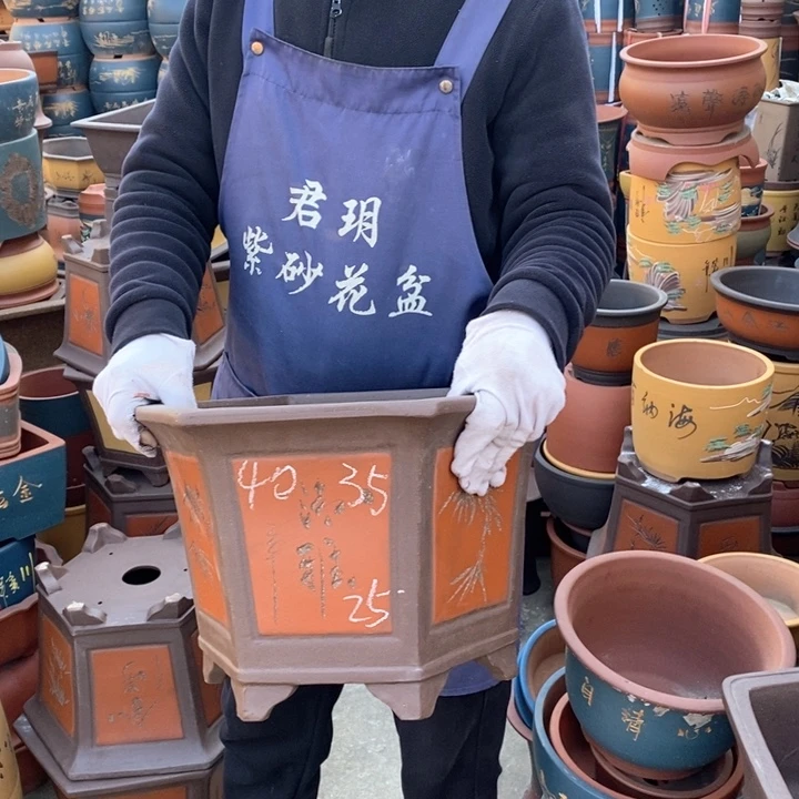 紫砂花盆紫砂花盆