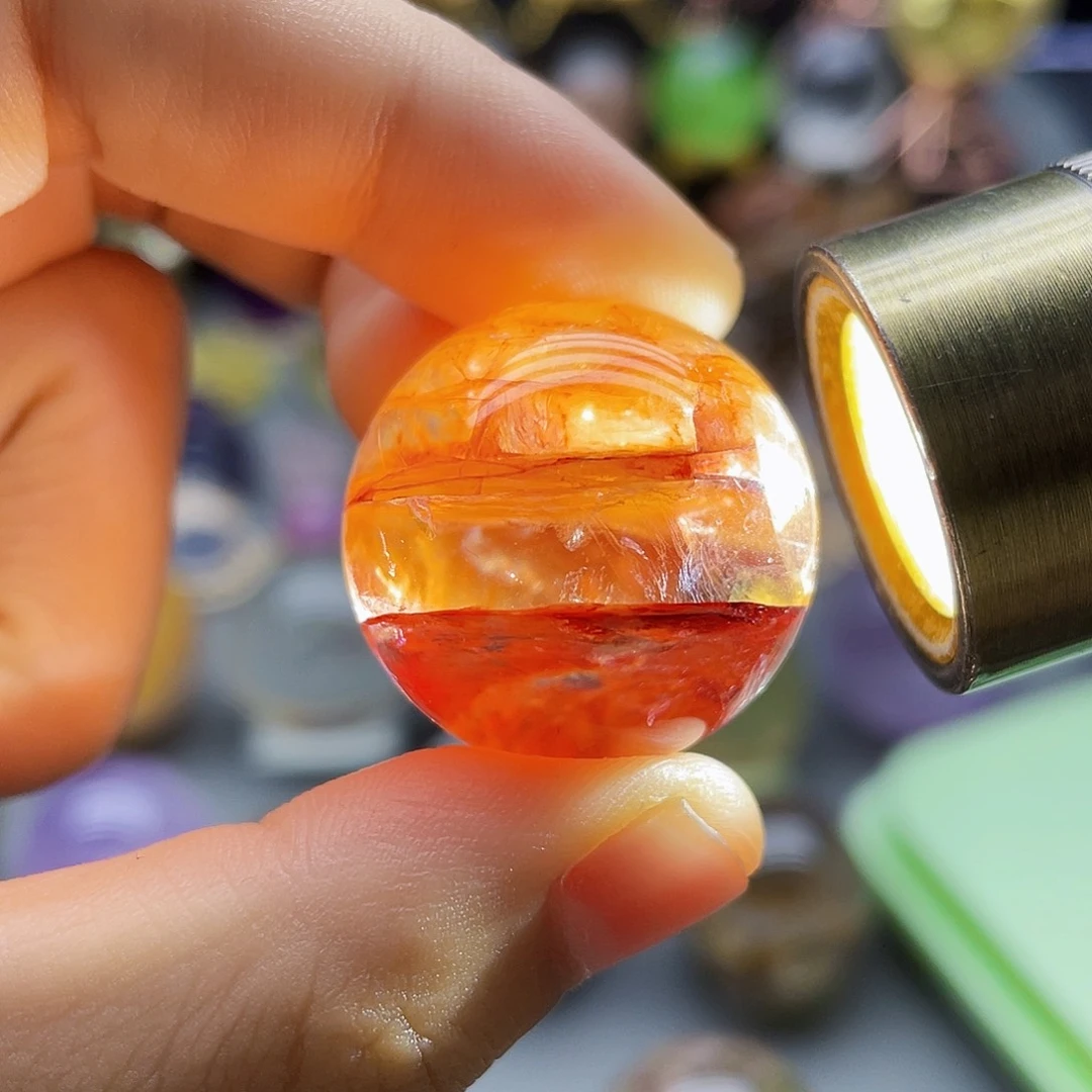 未镶嵌珠宝半成品水晶天然浇花25.6mm