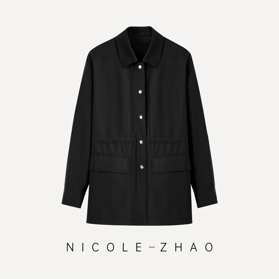 3MA5923【贵姐NICOLE】2025年（限量款）休闲女士常规款风衣外套