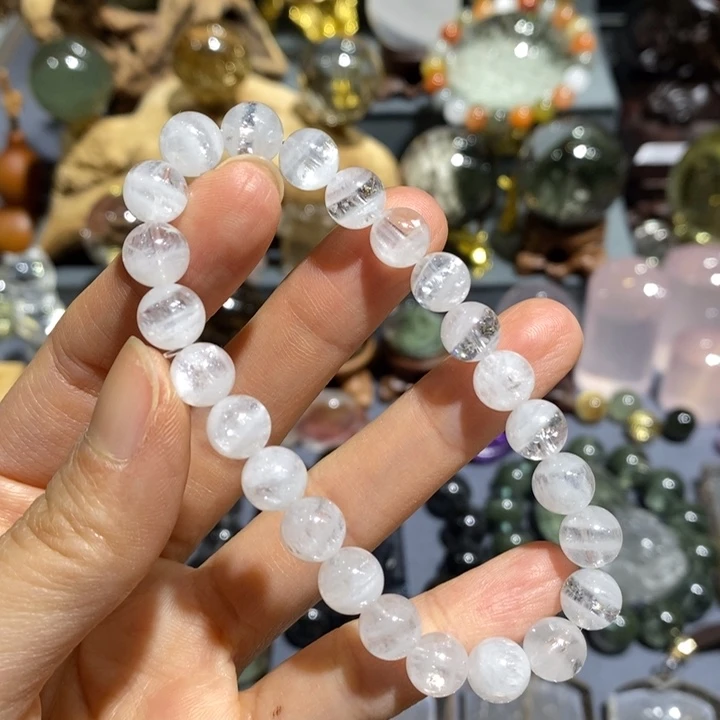 未镶嵌手链水晶白幽灵