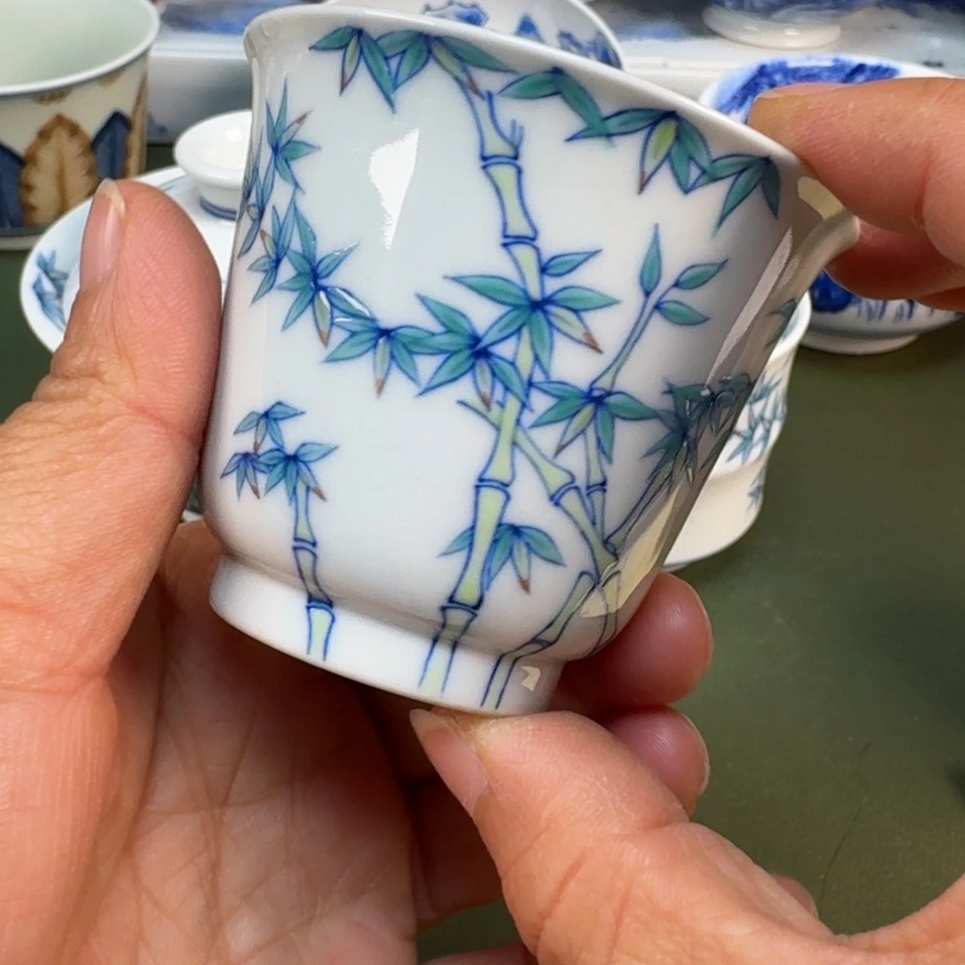 陶瓷景德镇纯手绘茶具圆圆260