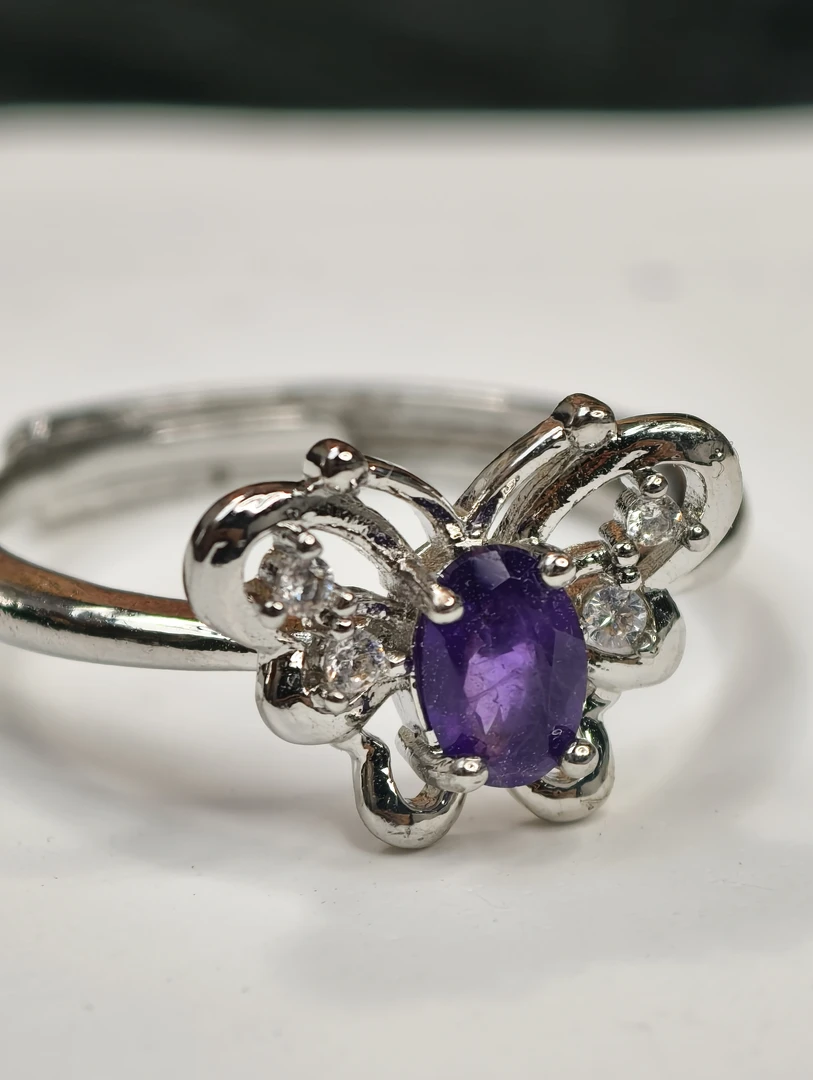 紫韵蝶蝶戒指（多样性发货）