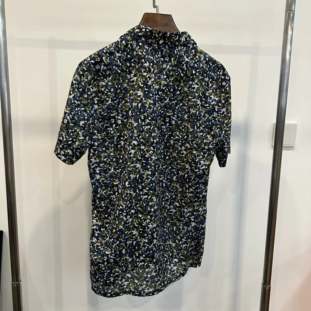 99新 FENDI/芬迪 蓝色迷彩polo衫39码