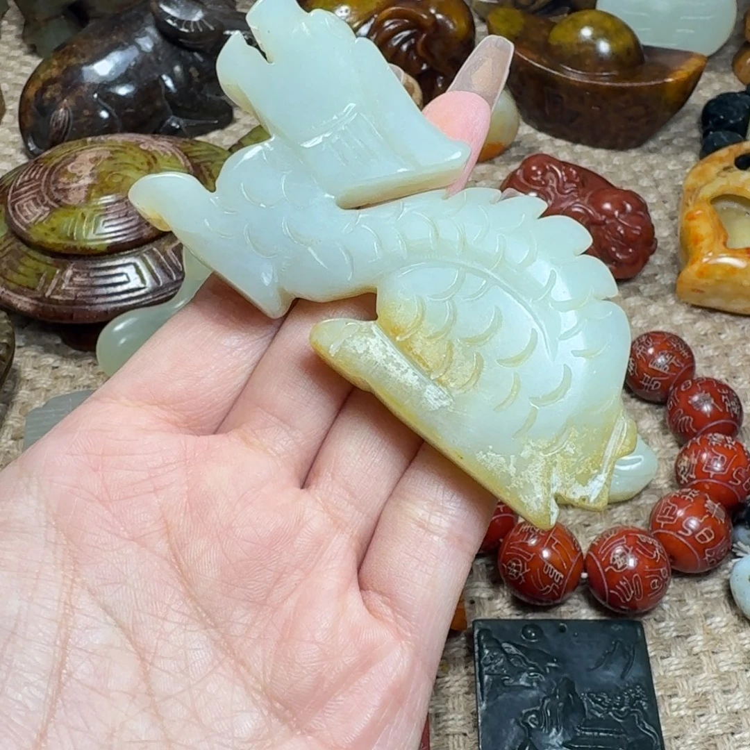 白玉菩提吊坠挂件