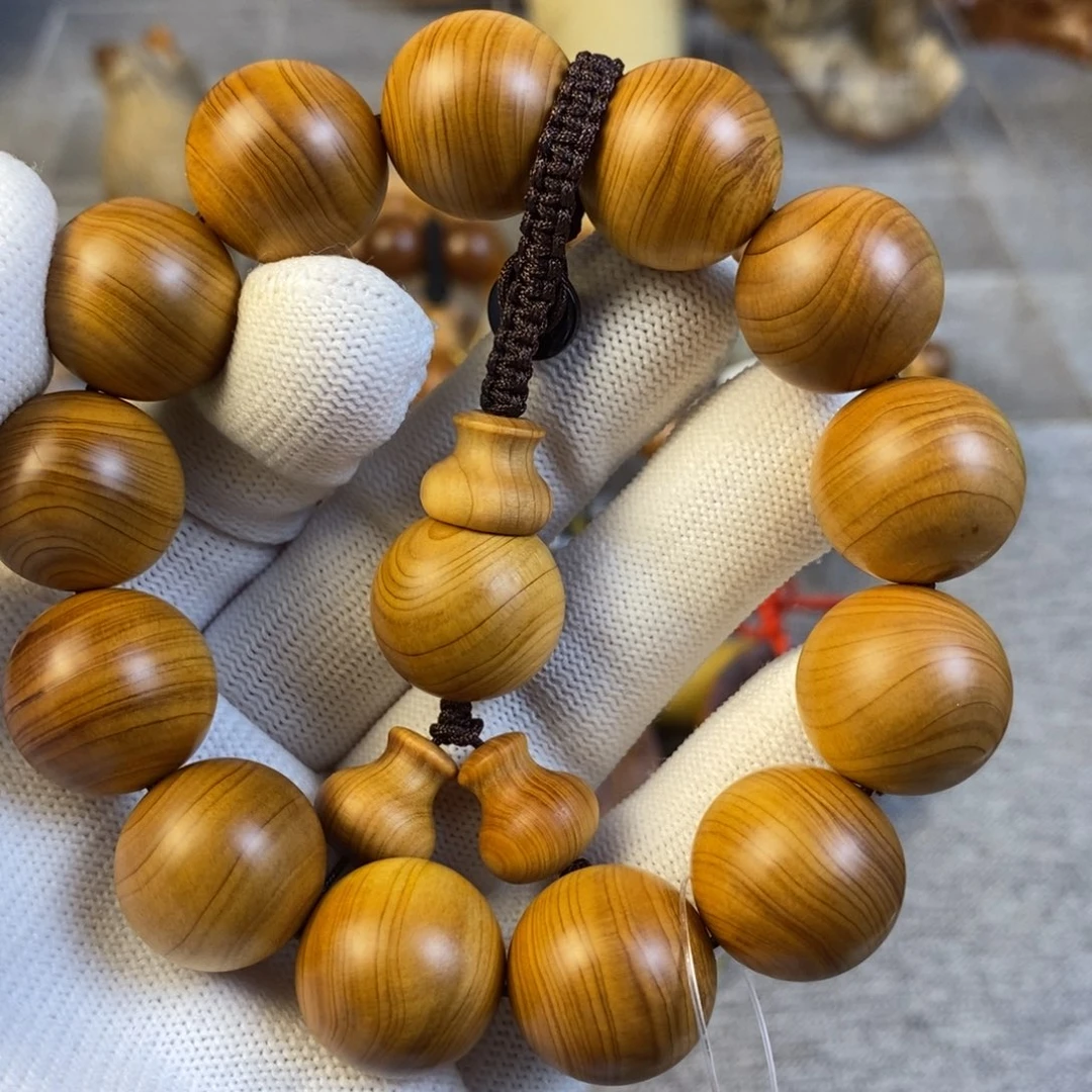 柏木（崖柏）手串/手链1.8太行陈化黑油