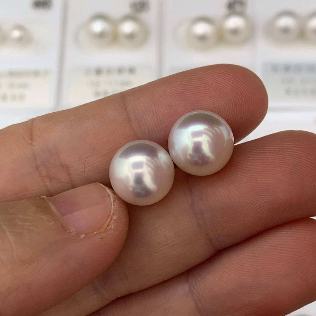 定制海水珍珠未镶嵌裸珠澳白珍珠宝石光