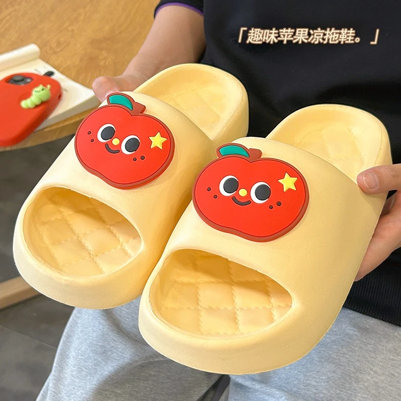 原创苹果拖鞋居家2025新款女生夏天家用eva防滑家居浴室洗澡凉拖