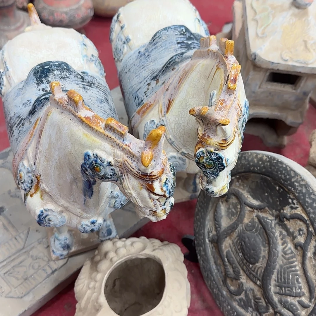 L***号陶摆件文房四宝精品摆件