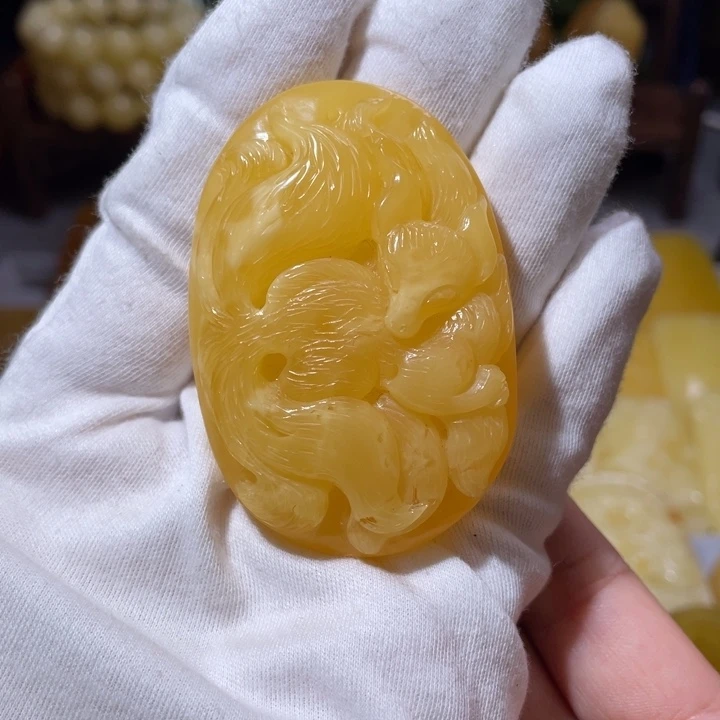 琥珀吊坠(不含链)未镶嵌