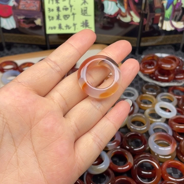 玛瑙/玉髓戒指未镶嵌