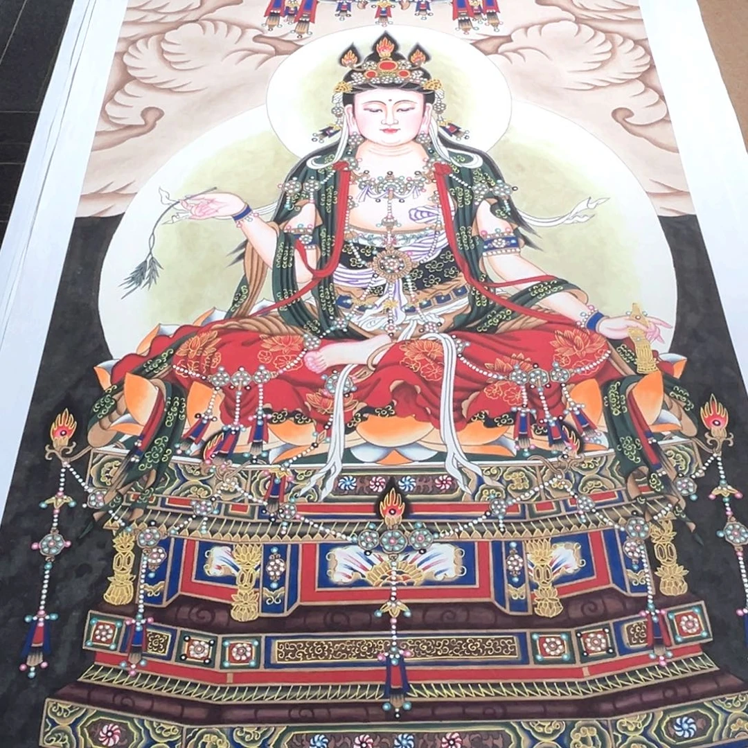 大***术国画李老师精品观音菩萨