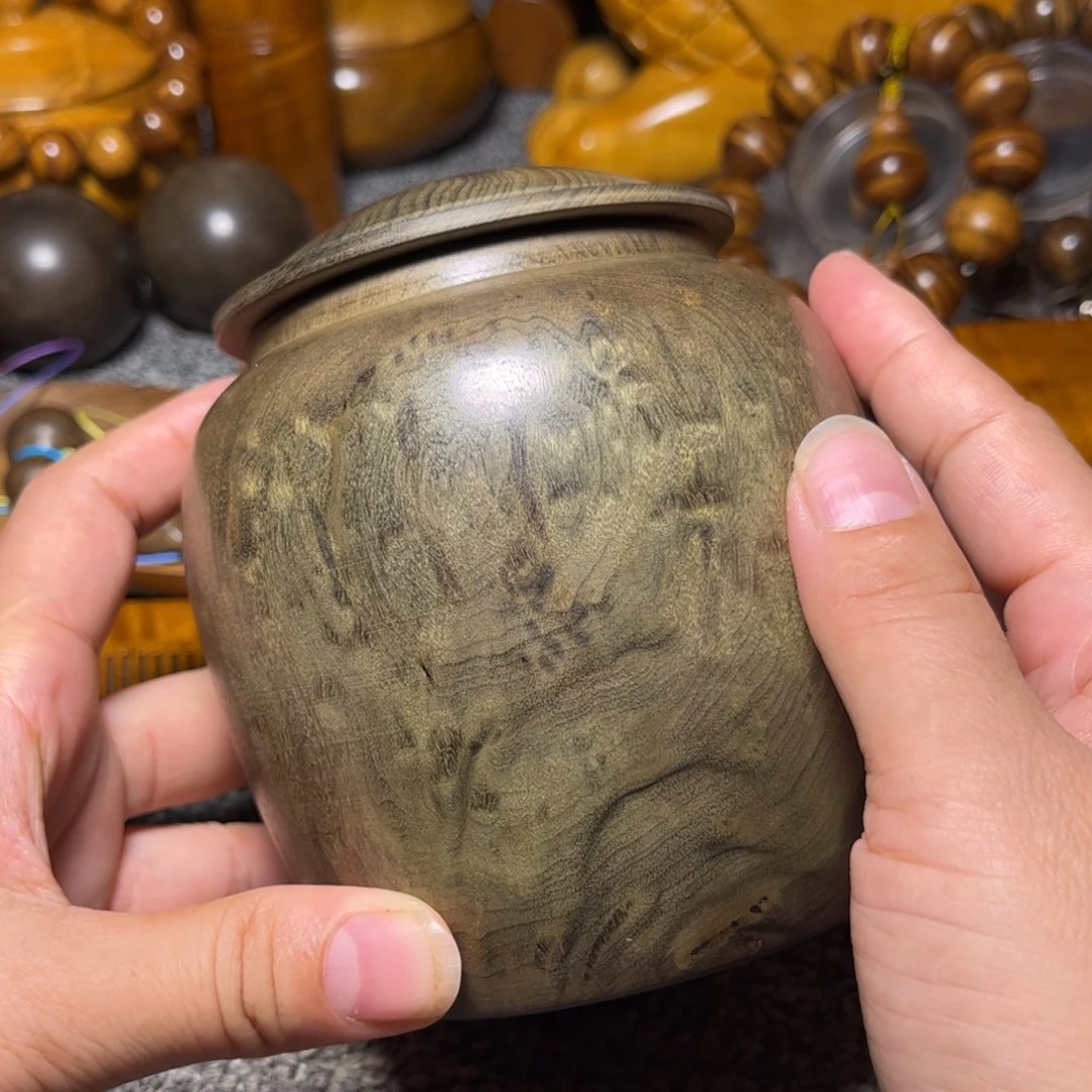 金丝楠阴沉木茶叶罐